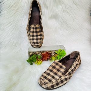 Aerosoles Raw Hem Plaid Loafers, 8